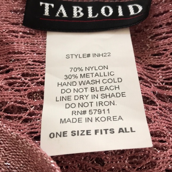 Pink Metallic Shawl NWOT - Picture 8 of 8